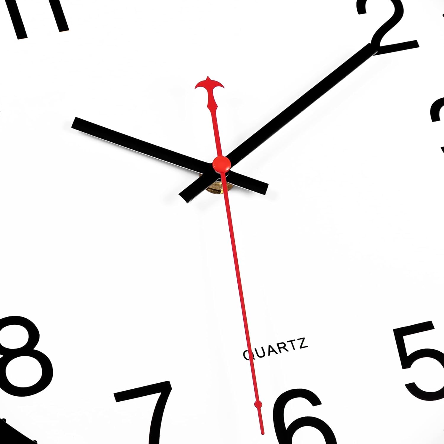 Foxtop Black Wall Clock Silent Non-Ticking 12 Inch Quartz Battery Operated Round Analog Wall Clock for Classroom School Office Living Room Bedroom Home - Image 5